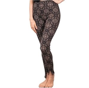 Free People Printed Early Night Leggings Thermal Women's Size Small
